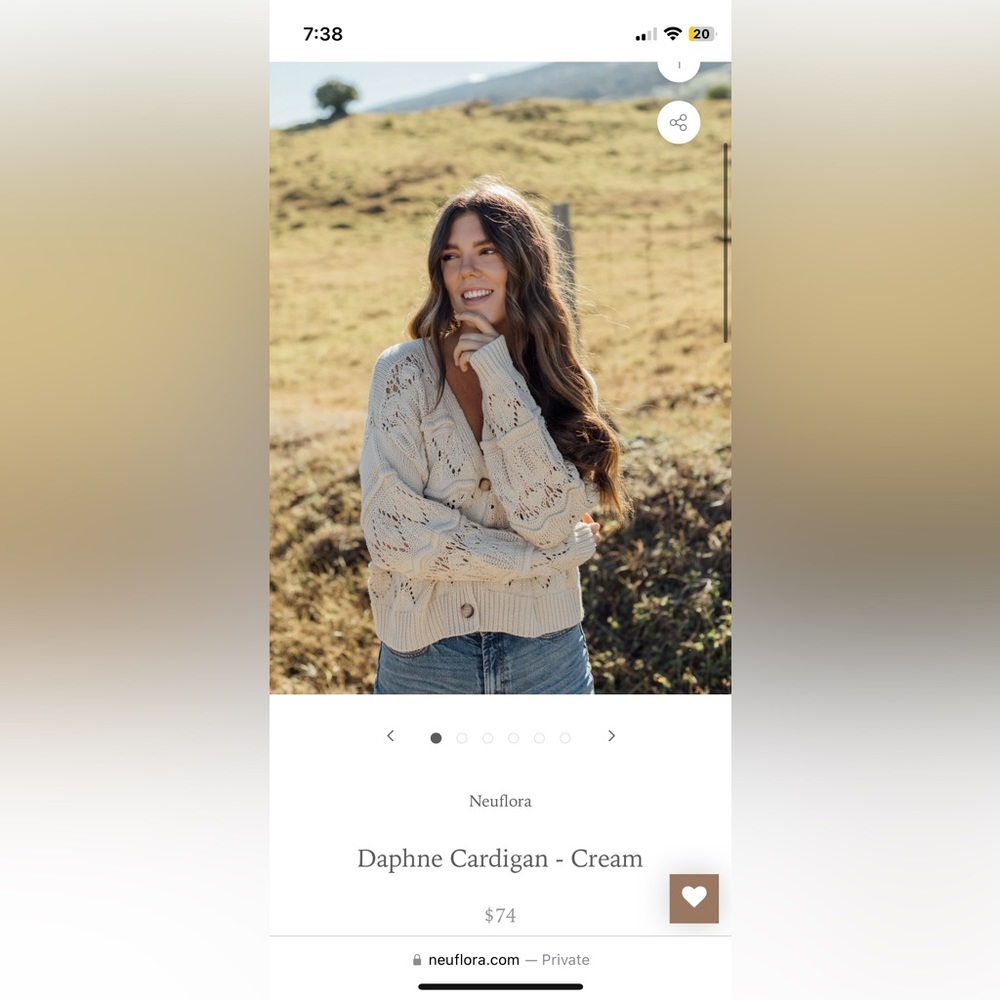 Neuflora Daphne Cardigan - Cream
